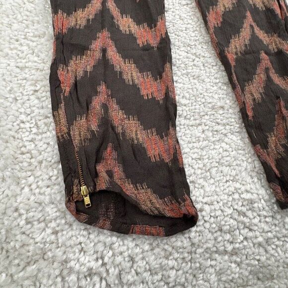Free People Got Me Twisted Harem Pants Black Print - Picture 5 of 10